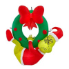 Grinch with his Sidekick Max and Christmas Tree Scene Inflatable.
